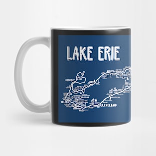 Lake Erie Map Mug